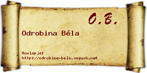 Odrobina Béla névjegykártya